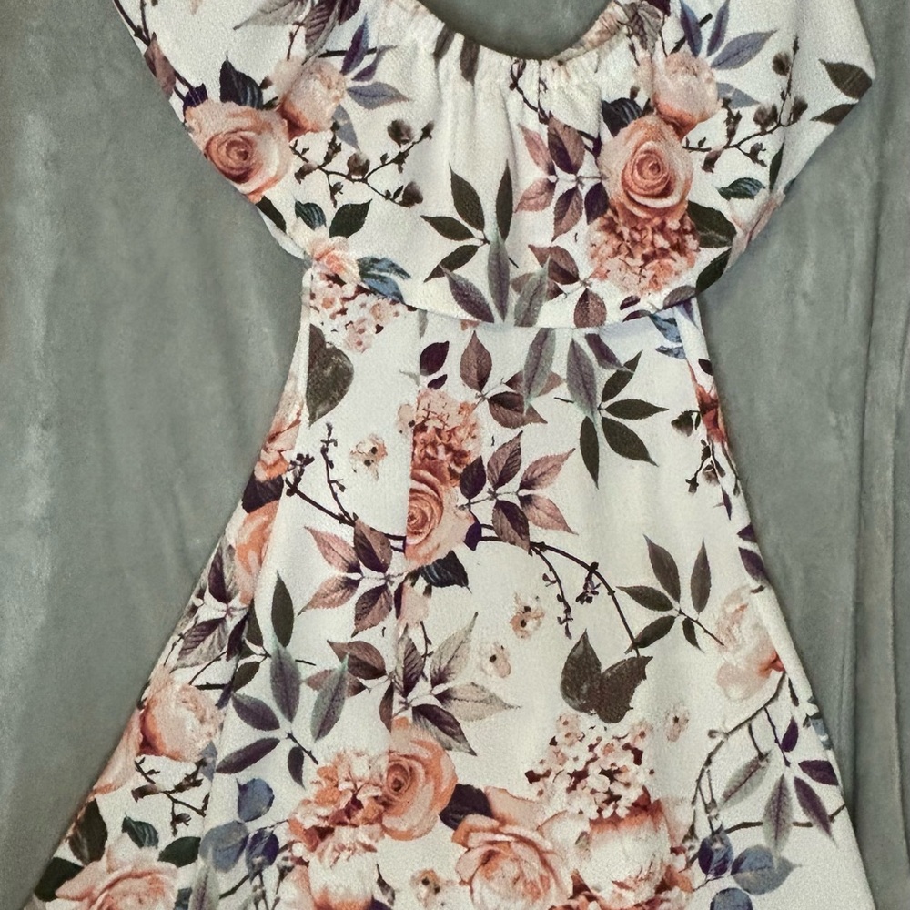 Floral Off-Shoulder Dress